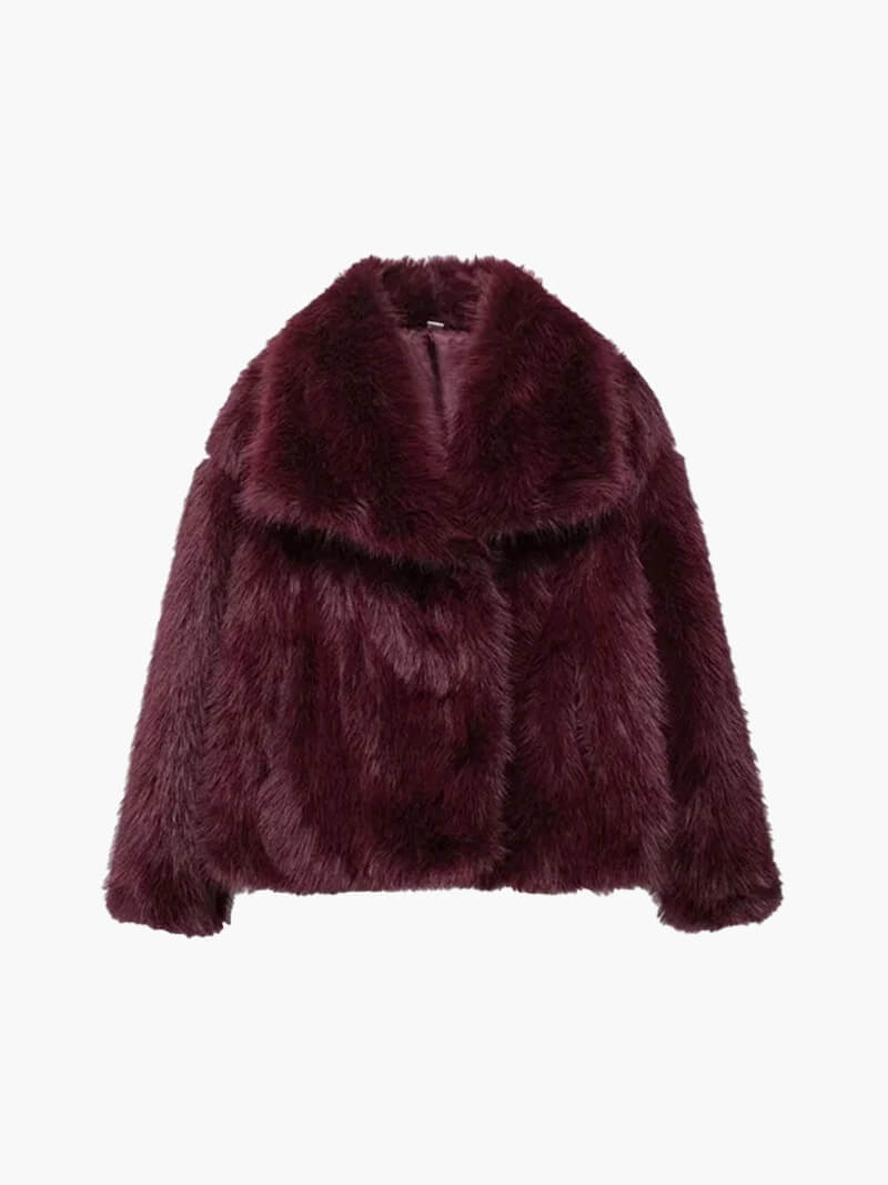 Faux Fur Coat – Luxurious Winter Outerwear, Warm & Stylish for Women