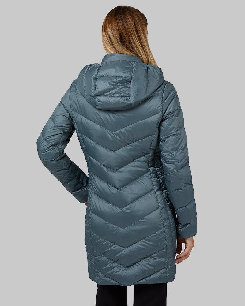 Women's Ultra-Light Down Packable 3/4 Jacket - Warmth and Portability for Any Adventure