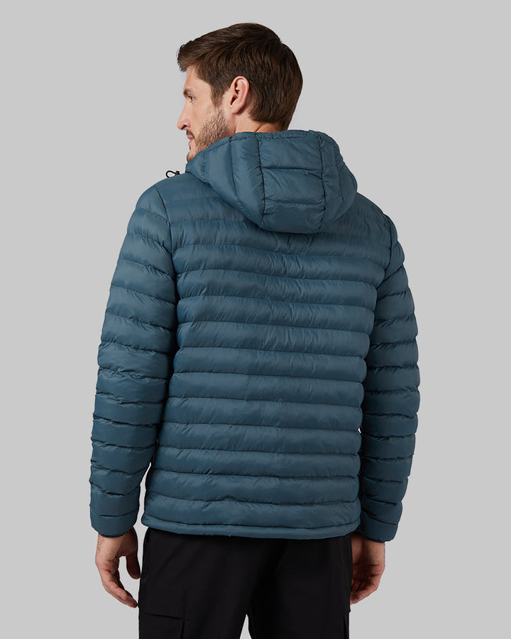 Men's Lightweight Poly-Fill Packable Hooded Jacket - Durable, Warm & Easy to Pack