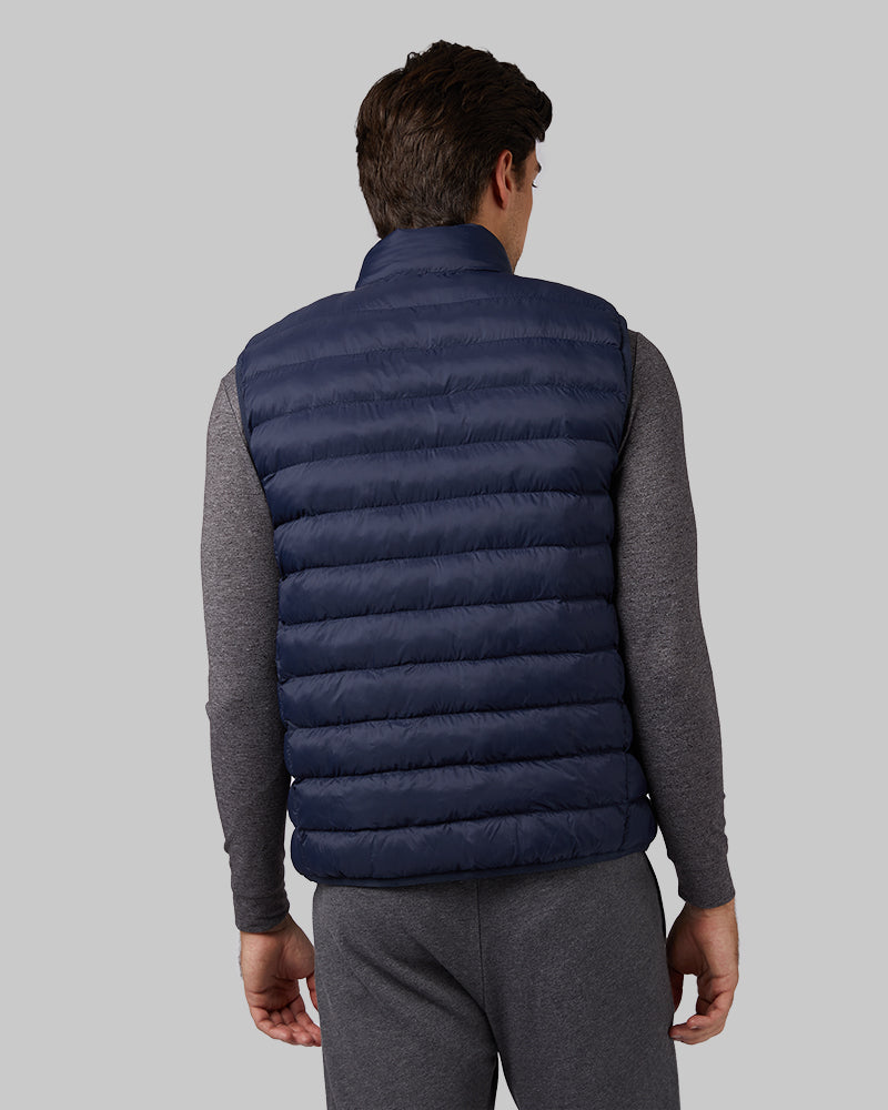 Men's Lightweight Poly-Fill Packable Vest - Sleek and Warm Travel Essential