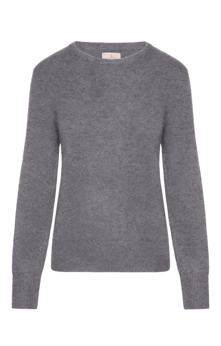 Ladies' Cashmere Crew Neck Sweater - Luxuriously Soft and Timeless Knitwear