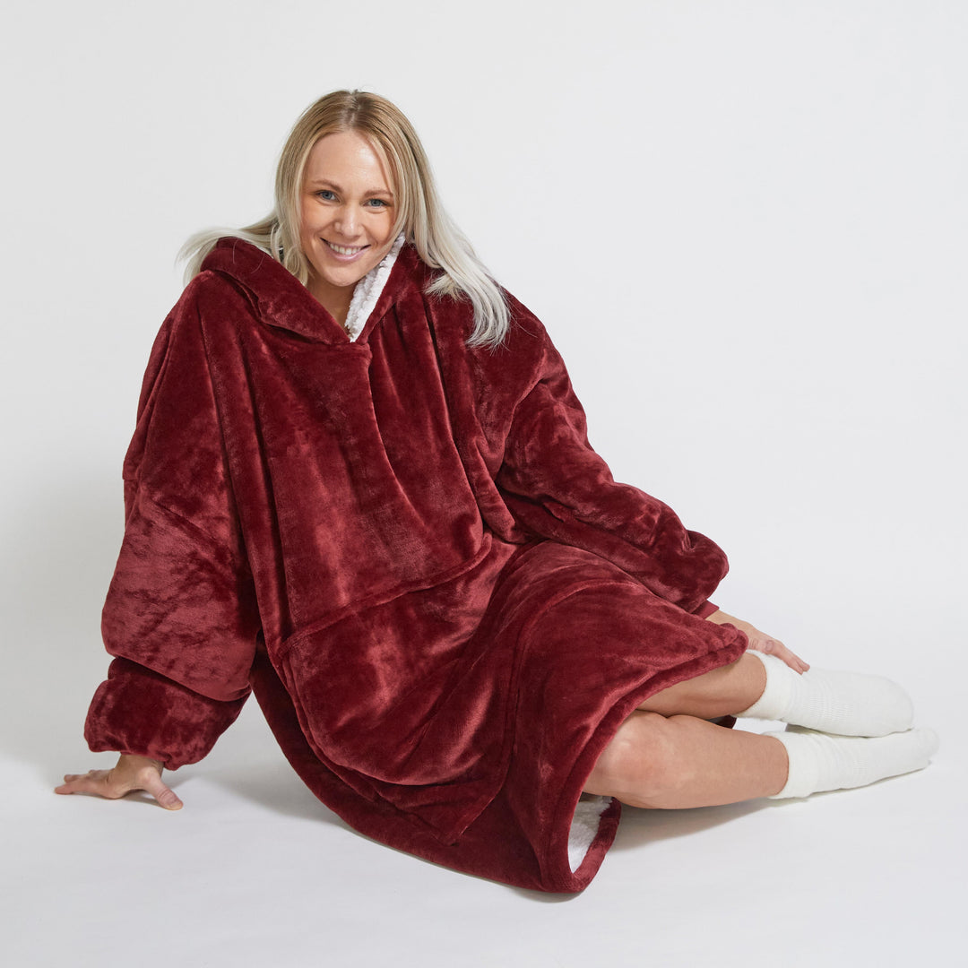 Cozy Hoodie Blanket - Oversized Wearable Blanket for Ultimate Comfort and Warmth