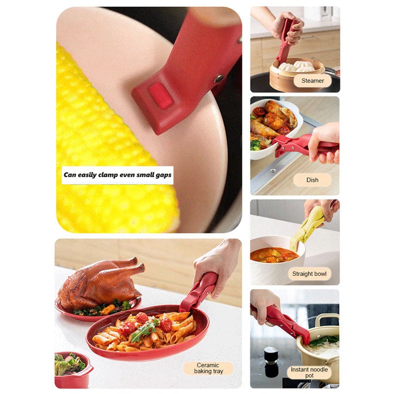 Multi-Purpose Anti-Scald Bowl Holder Clip – Heat-Resistant Kitchen Essential for Safe Handling