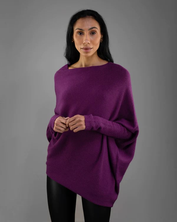 Asymmetric Draped Jumper – Modern, Stylish, and Comfortable Sweater