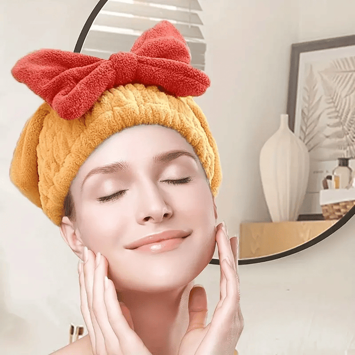 Super Absorbent Hair Towel Wrap for Wet Hair – Quick Drying, Soft & Lightweight