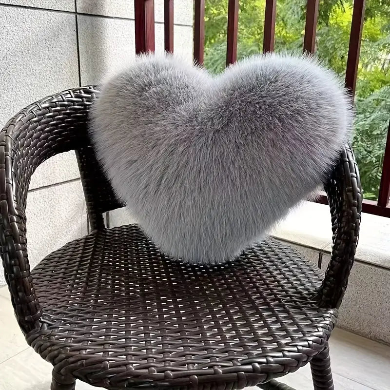 Heart Plush Throw Pillow