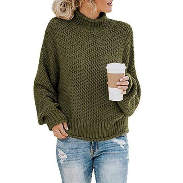 Knit Loose Pullover Fashion Sweater - Cozy & Trendy Everyday Style