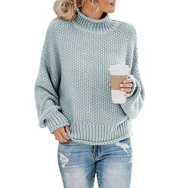 Knit Loose Pullover Fashion Sweater - Cozy & Trendy Everyday Style