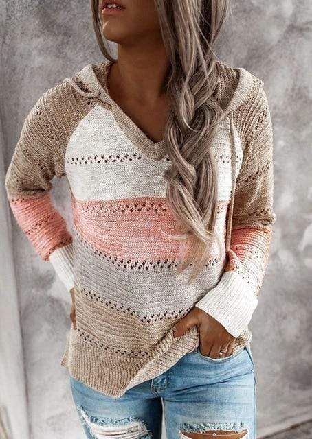 Boho Patchwork Pullover Sweater - Cozy & Eclectic Bohemian Style