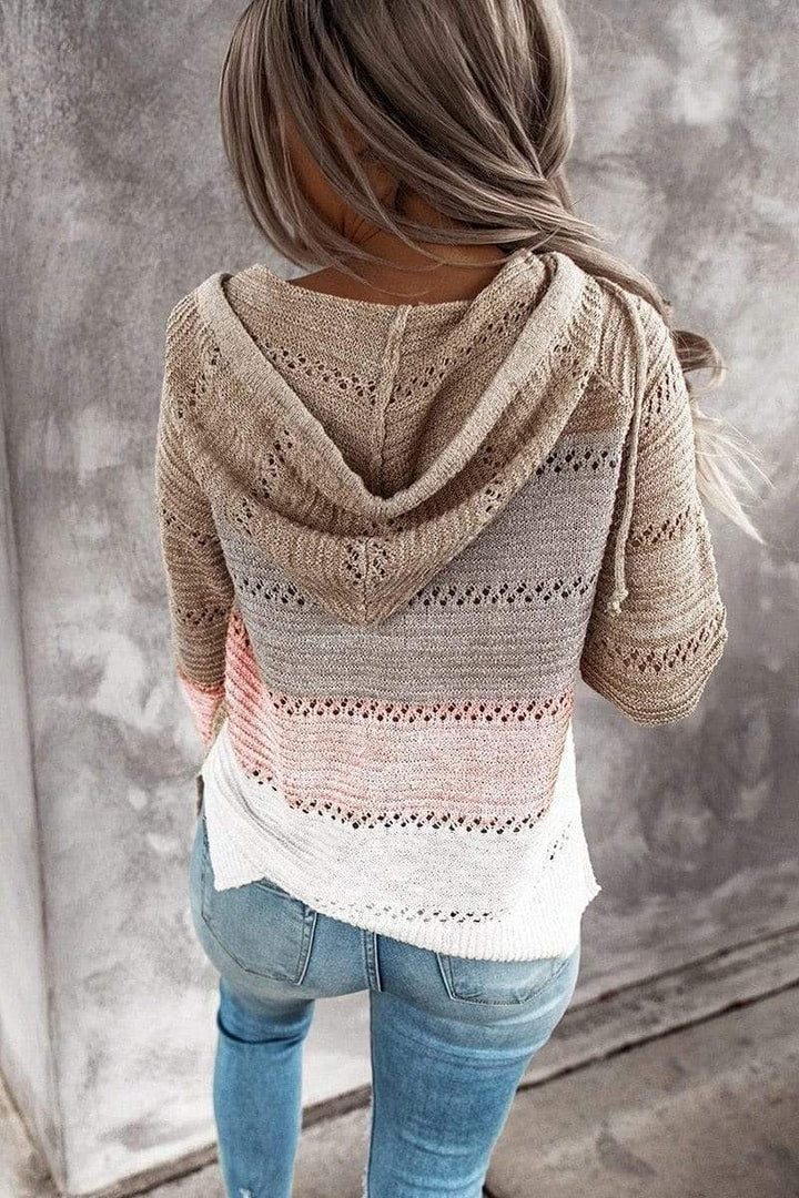 Boho Patchwork Pullover Sweater - Cozy & Eclectic Bohemian Style