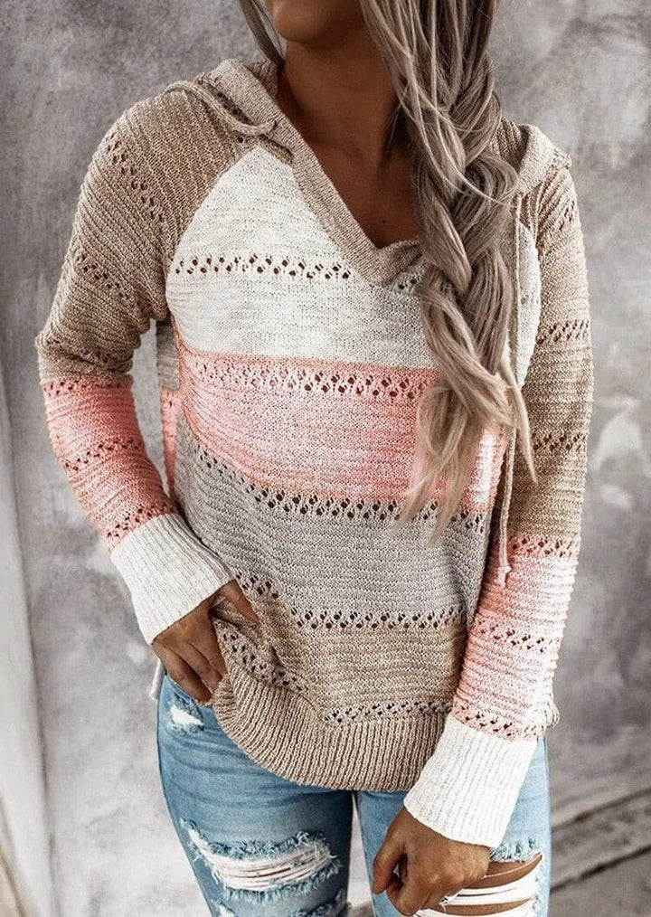 Boho Patchwork Pullover Sweater - Cozy & Eclectic Bohemian Style