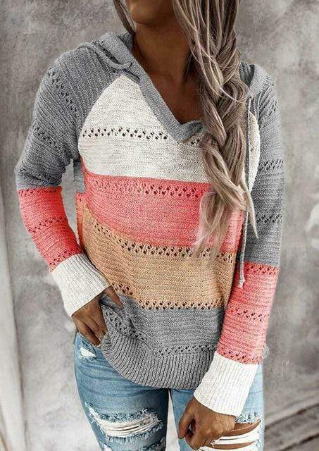 Boho Patchwork Pullover Sweater - Cozy & Eclectic Bohemian Style