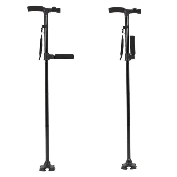 Aluminum Alloy Non-Slip Foldable Walking Stick with LED Light – Lightweight, Durable Support