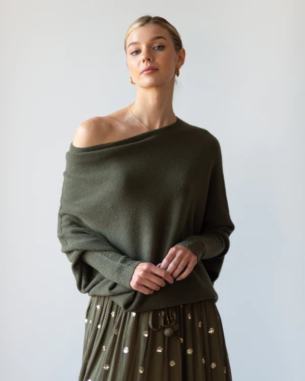 Asymmetric Draped Jumper – Modern, Stylish, and Comfortable Sweater