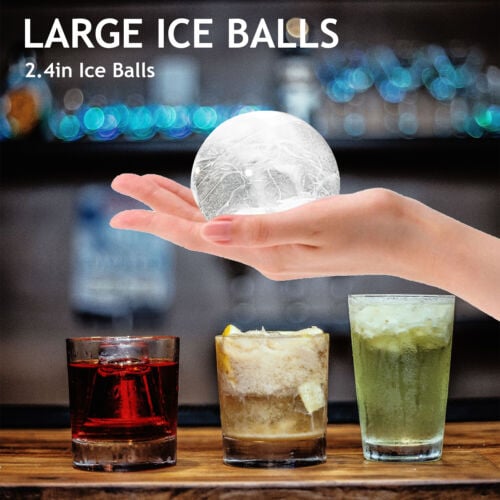 Food-Grade Stackable Slow-Melting DIY Ice Balls – Perfect for Cocktail & Whiskey