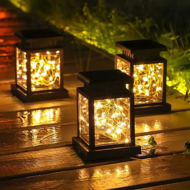 BrillianceGlow | Retro & Elegant Solar Garden Lamp