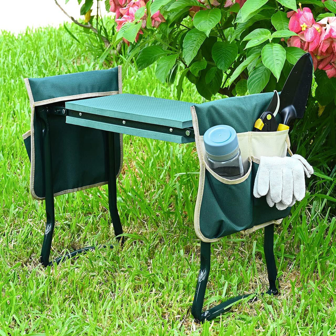 Garden Kneeler and Seat With 2 Tool Pouches