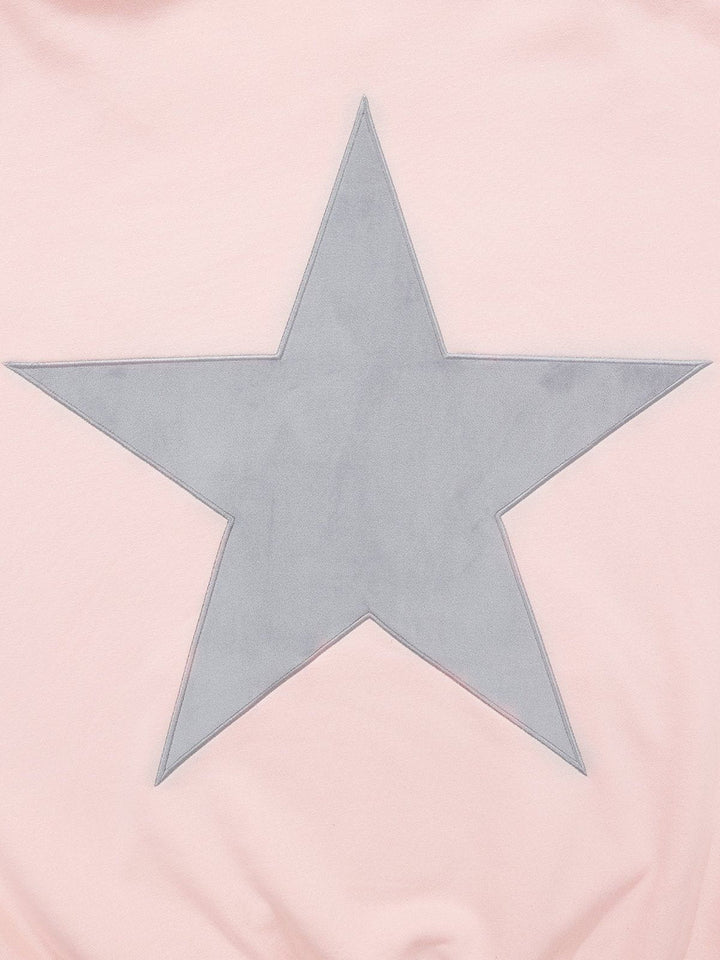 Star Pattern Color Contrast Hoodie - Trendy & Comfortable Streetwear