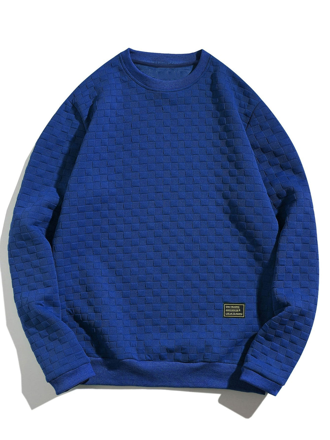 Checkerboard Jacquard Sweatshirt