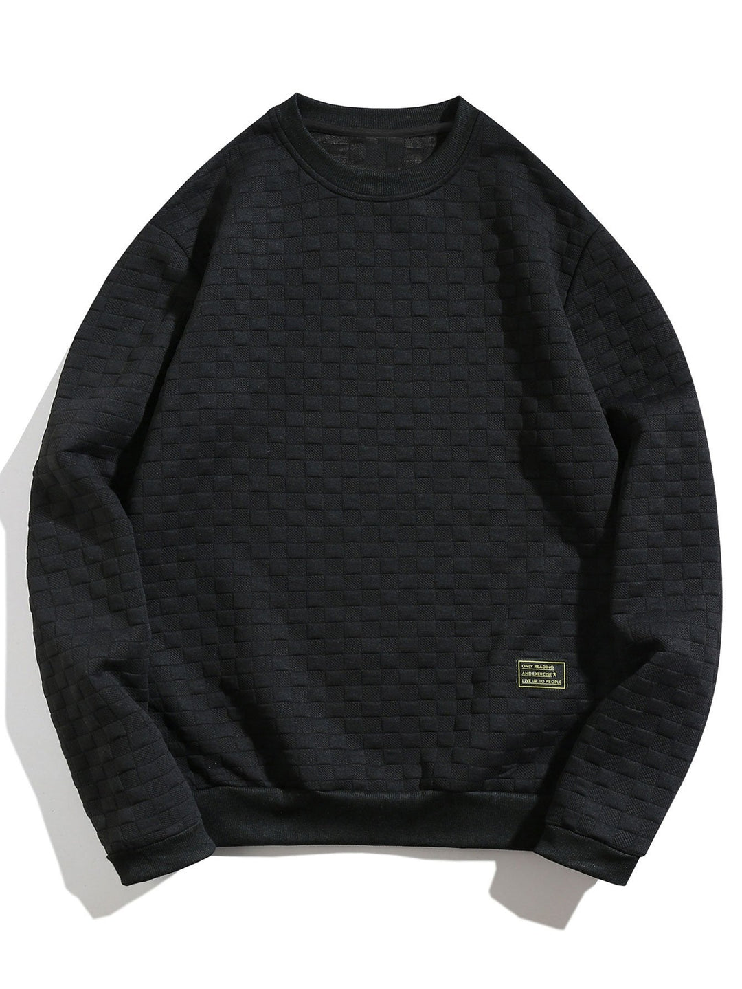 Checkerboard Jacquard Sweatshirt