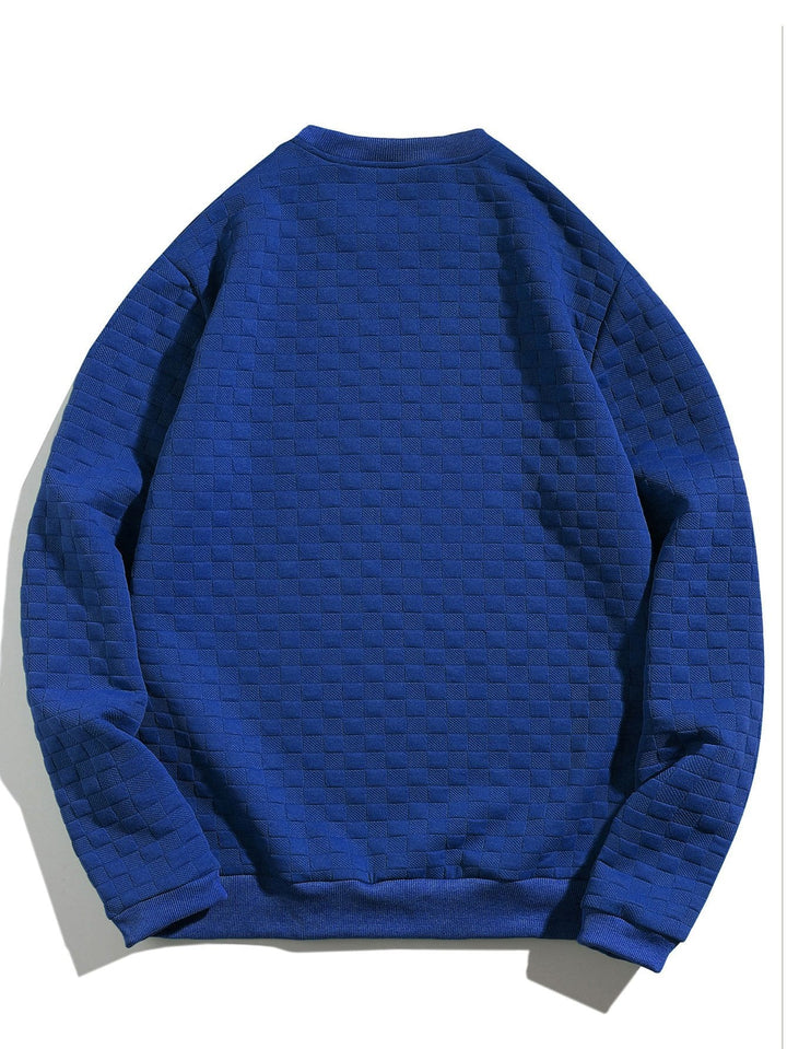 Checkerboard Jacquard Sweatshirt