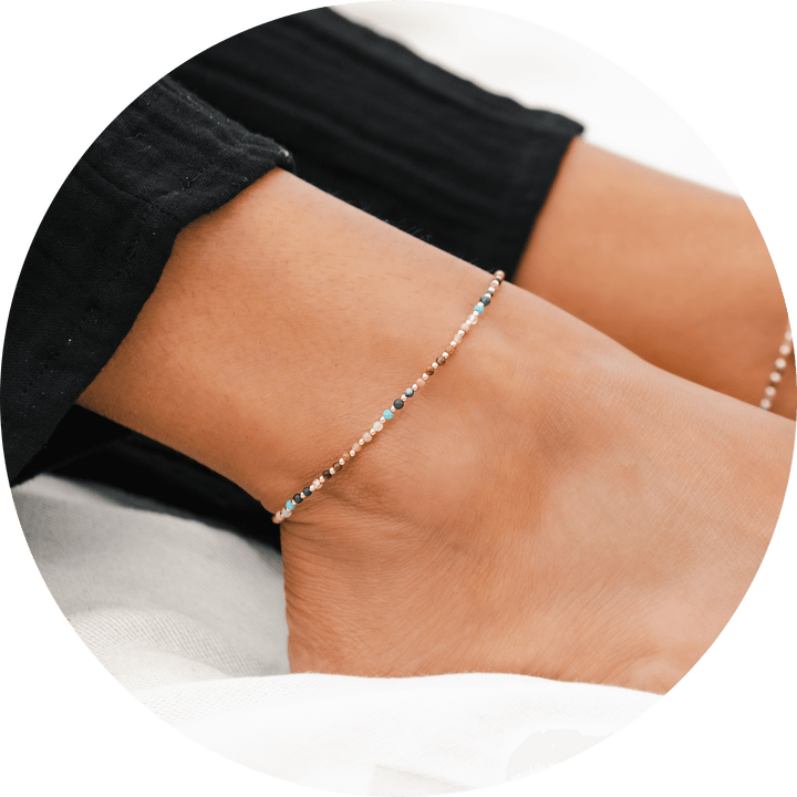 Master Healer 2mm Metal Accent Healing Anklet