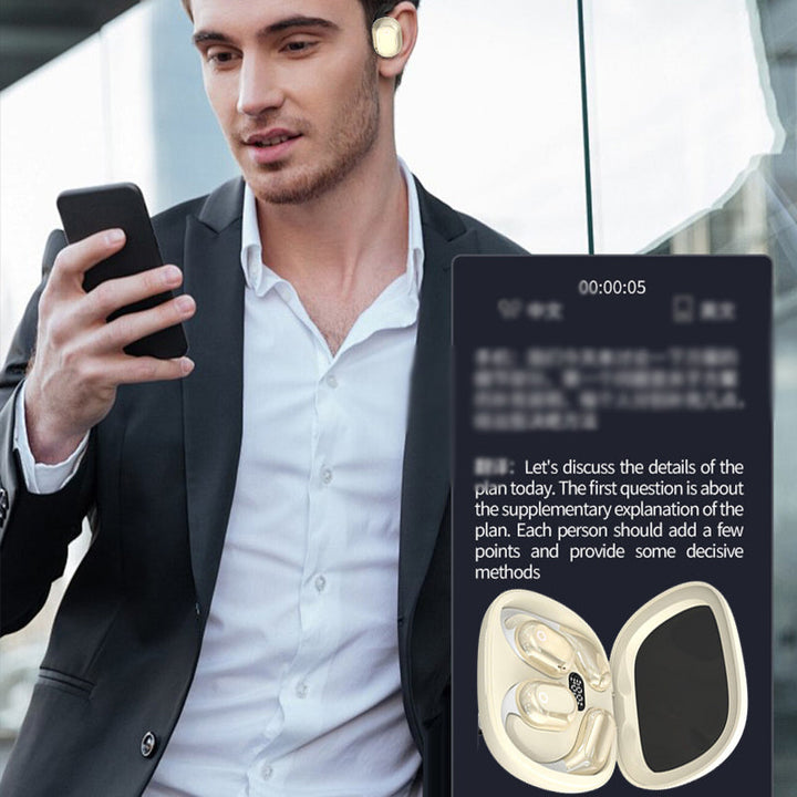 Multilingual Bluetooth Earbuds with AI Voice Translation