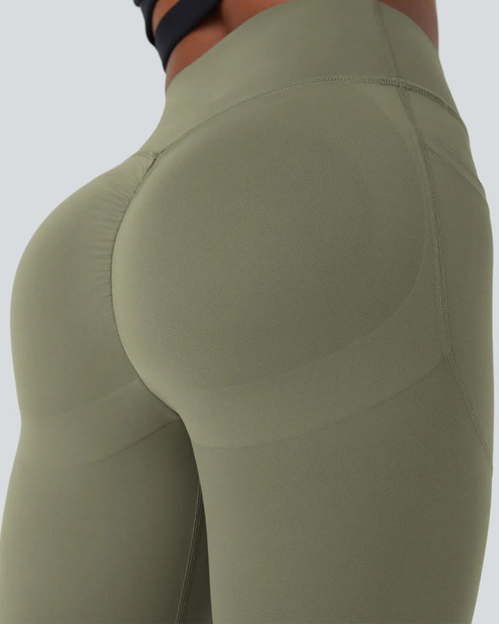 High Waisted Butt Lifting Tummy Control Side Pocket Shaping Training Leggings